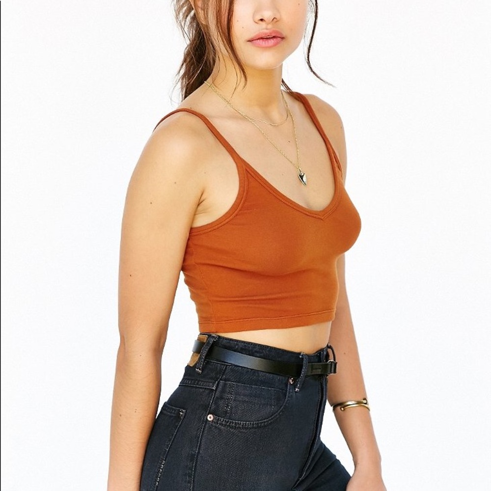 Burnt orange crop top